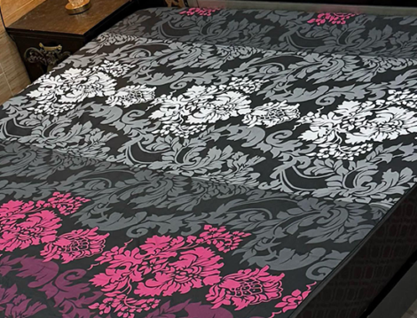 Safeguard Printed Waterproof Mattress Covers  – Grey Floral