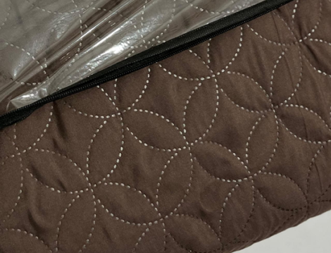 Quilted Waterproof Mattress Fitted Covers – King Size – Brown