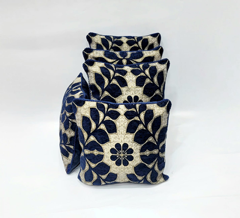 Luxurious Velvet Cushion Covers - 5 Piece Set - Damask