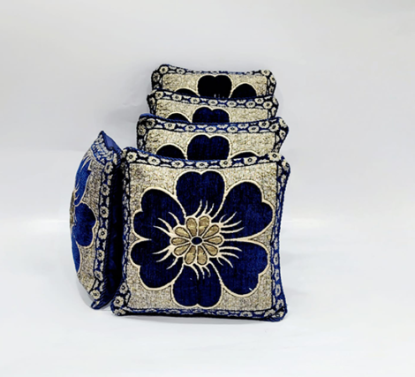 Luxurious Velvet Cushion Covers - 5 Piece Set - Floral
