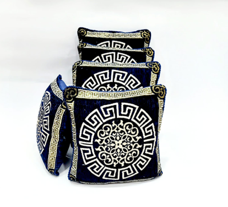 Luxurious Velvet Cushion Covers - 5 Piece Set - Mosaic